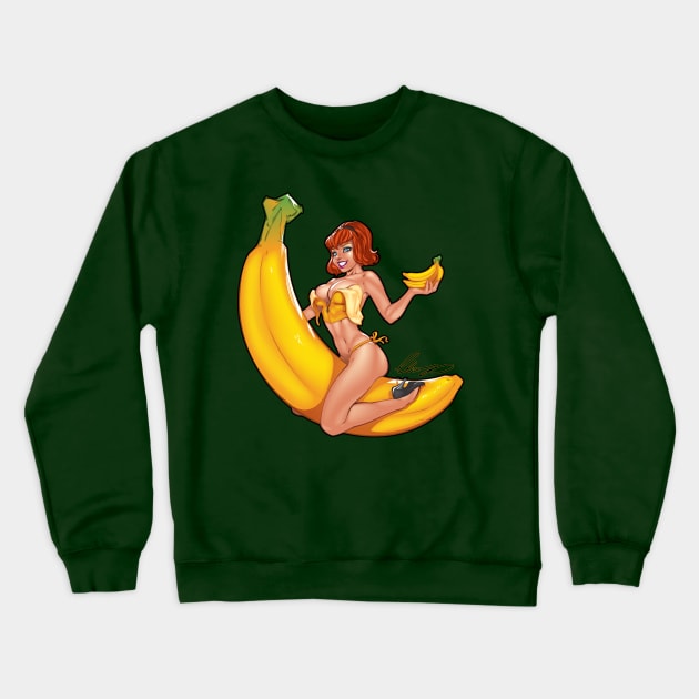 I love Bananas Crewneck Sweatshirt by Eliaschatzoudis